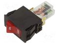Circuit breaker; 6A; Poles: 1; SNAP-IN; TA45 2P; Leads: connectors SCHURTER TA45-A123H060E3