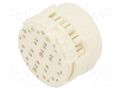 Connector: M23; contact insert; PIN: 19(3+16); male; crimped; 100V HARTING 09151193001