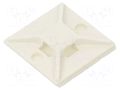 Holder; screw,self-adhesive; ABS; white; Tie width: 2.5÷4.8mm PANDUIT ABM2S-A-D