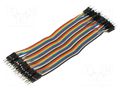 L: 150mm; male-male; PIN: 40; mix colours; WHADDA VELLEMAN VEL-WPA427