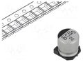 Capacitor: electrolytic; SMD; 470uF; 25VDC; Ø10x10mm; ±20%; 5000h NICHICON UUD1E471MNL1GS