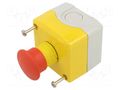 Control cassette; Harmony XB5; No.of butt: 1; mushroom; IP66; NC SCHNEIDER ELECTRIC XALK198H7