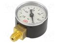 Vacuum gauge; -1÷0bar; G 1/8",bottom connection; 40mm; metal PNEUMAT 110.30