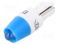 LED lamp; blue; T5; 24VDC; 24VAC; plastic; 3mm; -20÷60°C CML INNOVATIVE TECHNOLOGIES 1511A35B3