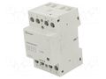 Contactor: 4-pole installation; 63A; 24VAC,24VDC; NC x2 + NO x2 FINDER 22.64.0.024.4610