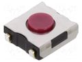 Microswitch TACT; SPST-NO; Pos: 2; 0.05A/12VDC; SMT; 2.55N; 2.5mm ALPS SKHUAME010