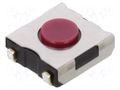 Microswitch TACT; SPST-NO; Pos: 2; 0.05A/12VDC; SMT; 2.55N; 2.5mm ALPS SKHUAME010