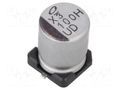 Capacitor: electrolytic; SMD; 100uF; 50VDC; Ø8x10mm; ±20%; 5000h NICHICON UUD1H101MNL1GS