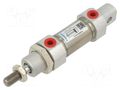 Round cylinder; Piston diam: 25mm; Piston stroke: 10mm; 1÷10bar PNEUMAT FDNM025.0010