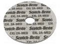 Grinding pin; fleece; Dim: Ø125x6mm; Grit: 2A; mounting holes HURAGAN HUR-SXW-M212-622