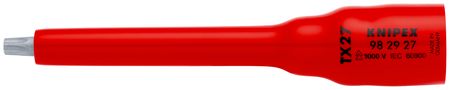 KNIPEX 98 29 27 Socket 3/8'' for TX27 123 mm 98 29 27