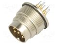 Connector: M16; socket; male; PIN: 6; 5A; 300V; THT; IP68 LUMBERG 0317-06