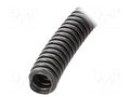 Protective tube; Size: 16; PVC; black; L: 25m; 320N; Øint: 11mm PAWBOL PW-6109-25UV