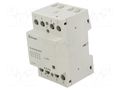 Contactor: 4-pole installation; 40A; 24VAC,24VDC; NC x2 + NO x2 FINDER 22.44.0.024.4610