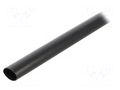 Heat shrink sleeve; 19mm; black; Diam.after shrinking: 6mm HELLERMANNTYTON HU47-19/6-BK