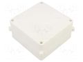 Enclosure: junction box; X: 125mm; Y: 125mm; Z: 75mm; wall mount JONEX JX-PK-1-WH
