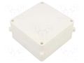 Enclosure: junction box; X: 125mm; Y: 125mm; Z: 75mm; wall mount JONEX JX-PK-1-WH