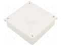 Enclosure: junction box; X: 125mm; Y: 125mm; Z: 35mm; wall mount JONEX JX-PK-3-WH