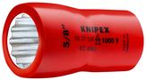 KNIPEX 98 37 1/2" 12-Point Socket with internal square 3/8" 45 mm 98 37 1/2" 4003773020554