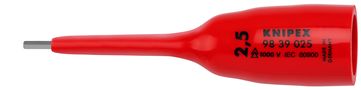 KNIPEX 98 39 025 Hexagon Socket for hexagonal socket screws with internal square 3/8" 92 mm 98 39 025 4003773089520