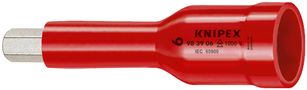 KNIPEX 98 39 06 Hexagon Socket for hexagonal socket screws with internal square 3/8" 75 mm 98 39 06 4003773020783