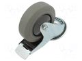 Transport wheel; Ø: 100mm; W: 32mm; H: 128mm; torsional with lock RADER KJE-WTE-100K1HC