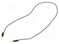 Test lead; 60VDC; 30VAC; 3A; banana plug 1mm,both sides; Len: 0.3m STÄUBLI LK1-A-03021