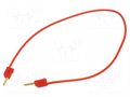 Test lead; 60VDC; 30VAC; 10A; non-insulated; Len: 0.3m; red STÄUBLI LK2-F-03022