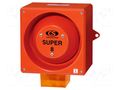 Signaller: lighting-sound; 115VAC; siren,flashing light; amber CLIFFORD & SNELL YL80/L50/A/RF/SU/W