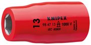 KNIPEX 98 47 13 Hexagon Socket for hexagonal screws with internal square 1/2" 55 mm 98 47 13 4003773020929