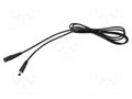 Cable; 1x0.5mm2; DC 5,5/2,1 plug,DC 5,5/2,5 plug; straight; 1.5m WEST POL P25-C21-C050-150BK
