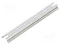 DIN rail; steel; zinc; L: 99mm; W: 15mm; TS15 FIBOX PRM0811