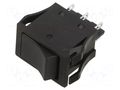 ROCKER; DPDT; Pos: 2; ON-ON; 10A/250VAC; 10A/30VDC; black; none; JW NKK SWITCHES JWM22RAA