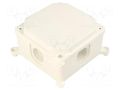 Enclosure: junction box; X: 103mm; Y: 103mm; Z: 60mm; wall mount JONEX JX-PK-2/R-WH