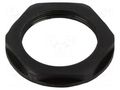 Nut; M40; polyamide 66; black; Thread: metric; Pitch: 1.5; -50÷135°C HELLERMANNTYTON ALPA-M40-BK