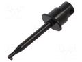 Clip-on probe; hook type; 1A; 60VDC; black; 2mm; 30VAC STÄUBLI KPS1/B2-21