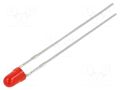 LED; red; 3mm; 30÷80mcd; 50°; Front: convex; 1.75÷2.2VDC KINGBRIGHT ELECTRONIC L-934LSURDK