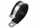 Fixing clamp; ØBundle : 45mm; W: 20mm; steel; Cover material: EPDM MPC INDUSTRIES MPC-LKD14520
