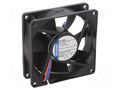 Fan: DC; axial; 12VDC; 80x80x25.4mm; 9292506152 EBM-PAPST 8412NGMV