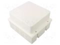 Enclosure: junction box; X: 170mm; Y: 190mm; Z: 120mm; wall mount JONEX JX-PK-9-WH