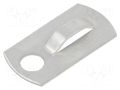 Holder; screw; aluminium; natural; Tie width: 2.5÷4.8mm; Ht: 3.6mm PANDUIT MBMS-S10-MY