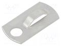 Holder; screw; aluminium; natural; Tie width: 2.5÷4.8mm; Ht: 3.6mm PANDUIT MBMS-S10-MY