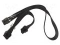 Cable: mains; PCIe 8pin female,PCIe 8pin female x2; 0.23m GOOBAY PCI-8M/6.2M