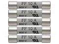 Fuse; 6x32mm; 600V; 10A; 5pcs. TESTO TESTO-05900005
