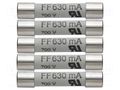 Fuse; 6x32mm; 600V; 630mA; 5pcs. TESTO TESTO-05900007