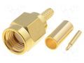 Connector: SMA; plug; male; straight; RG174,RG188,RG316; crimped ADAM TECH RF2-02-T-02-50-G
