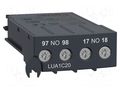 Accessories: auxiliary contacts; TeSys Ultra SCHNEIDER ELECTRIC LUA1C20