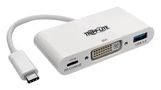 CONV, USB TYPE C PLUG TO DVI-I SOCKET U444-06N-DU-C