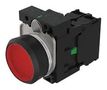 ILLUM INDUSTRIAL PB SW, SPST, 10A, RED 45-1231.11E6.000.102