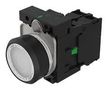 ILLUM INDUSTRIAL PB SW, SPST, 10A, WHITE 45-1231.11K6.000.101